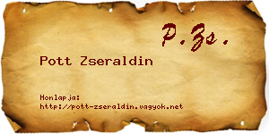 Pott Zseraldin névjegykártya